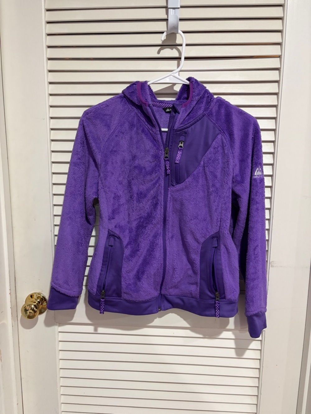 Snozu Purple Kids Fleece Hoodie Jacket